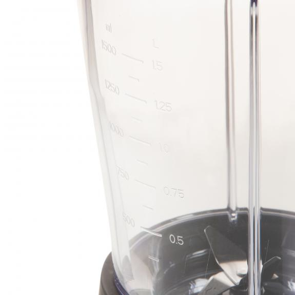 Miniatyrbillede 3 af 14: Domo DO9203BL blender 1,5 L Bordplade blender 500 W Sort, Hvid
