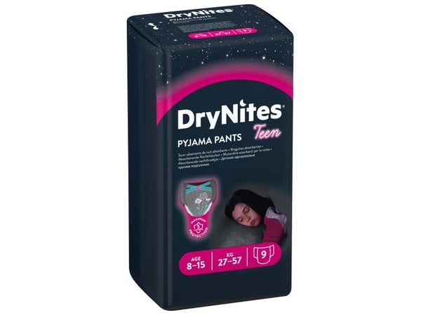 Miniatyrbillede 1 af 2: Huggies DryNites Pyjama Pants Pige 10 stk