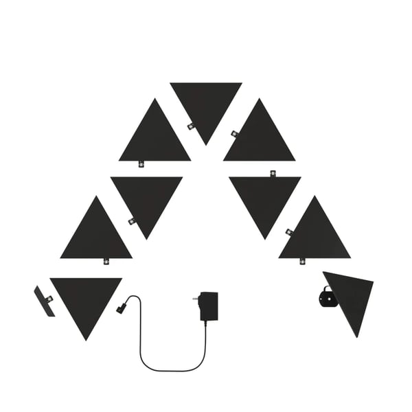 Miniatyrbillede 3 af 5: Nanoleaf NL47-0102TW-9PK intelligent belysning Intelligent panel Wi-Fi