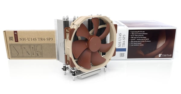 Miniatyrbillede 4 af 5: Noctua NH-U14S TR4-SP3 Computerkølesystem Processor Køler 14 cm Aluminium, Beige