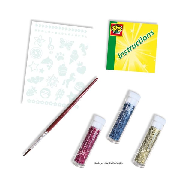 Miniatyrbillede 3 af 5: SES Creative Fashion glitter tattoos