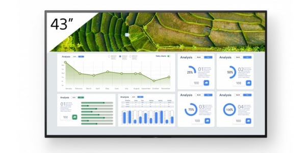Miniatyrbillede 1 af 9: Sony FW-43BZ30L skilte display Digital fladpaneldisplay 109,2 cm (43") LCD Wi-Fi 440 cd/m² 4K Ultra HD Sort Android 24/7