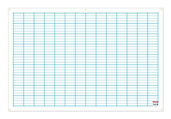 Calendriers Bouchut Grandrémy PAPTABLEAUSIMPLE valkotaulu 800 x 1200 mm Sininen, Valkoinen