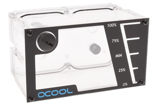 Miniatyrbillede 1 af 5: Alphacool Repack Dual Bayres 5.25" - Rev.2 Reservoir