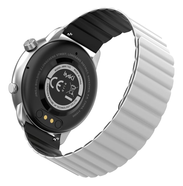 Miniatyrbild 9 av 10: IMIKI TG2 3,63 cm (1.43") AMOLED 46 mm Digital 466 x 466 pixlar Pekskärm Silver