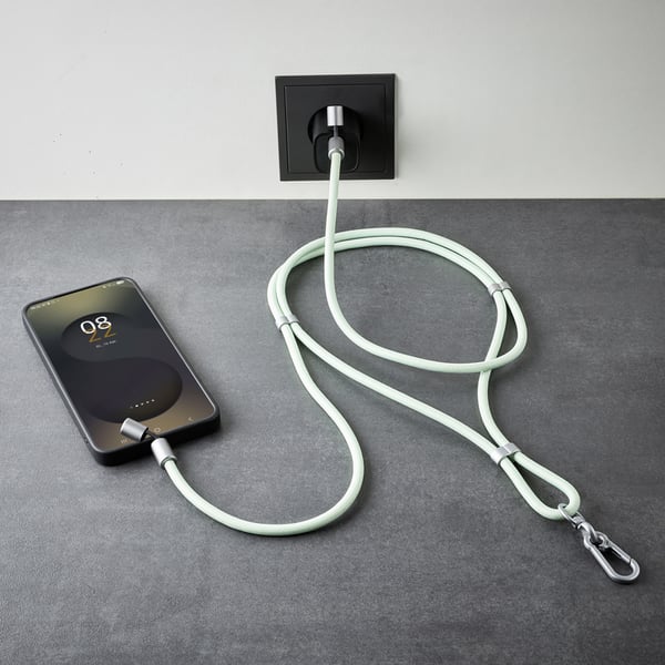 Intenso Handykette als Lade- + Datenkabel USB-C bis 1,65m grün USB-kablar USB C Grön
