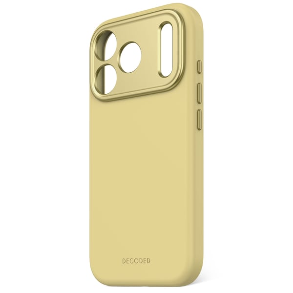Decoded Silicone Backcover Apple iPhone 17 Pro Yuma Yellow mobiltelefon etui 16 cm (6.3") Cover Gul