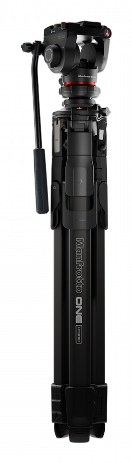 Manfrotto ONE Alu with 500X Fluid head kamerastativ Digital-/filmkameraer 3 ben Sort