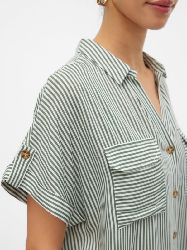 Vero Moda VMBUMPY Shirt,10310139,XL Skjorta Kortärmad Viskos