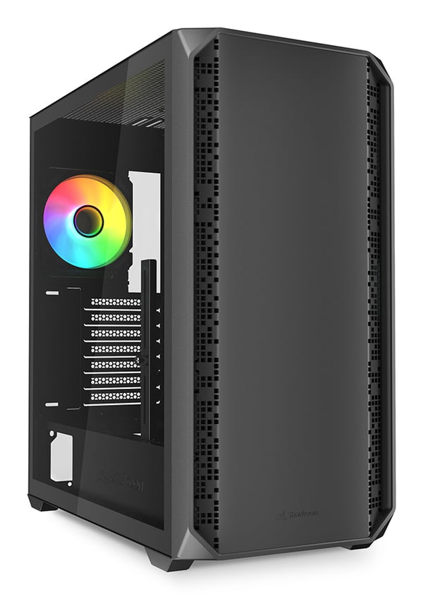 Sharkoon Chassi AK2 RGB ATX 1xGlas svart - Midi/Minitower - ATX