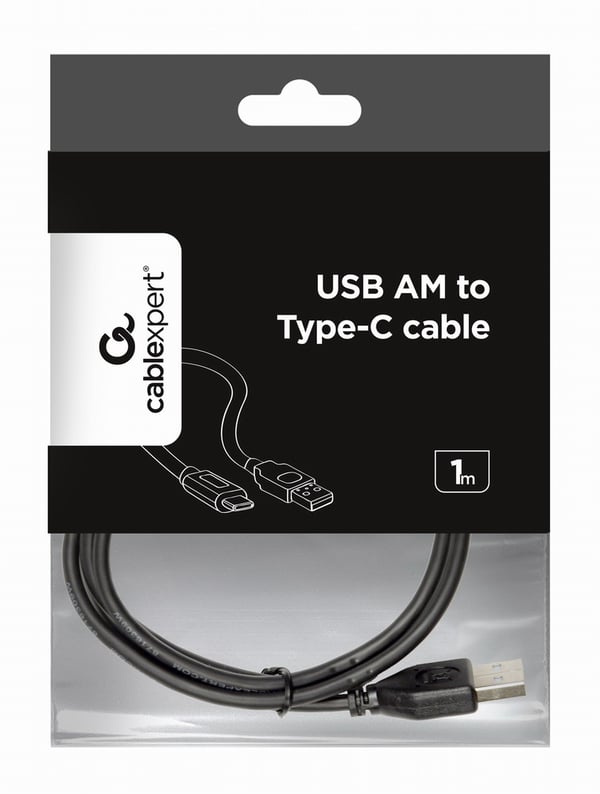 Pikkukuva 6 / 6: Gembird CCP-USB2-AMBM-1M USB-kaapeli USB 2.0 USB A USB B Musta