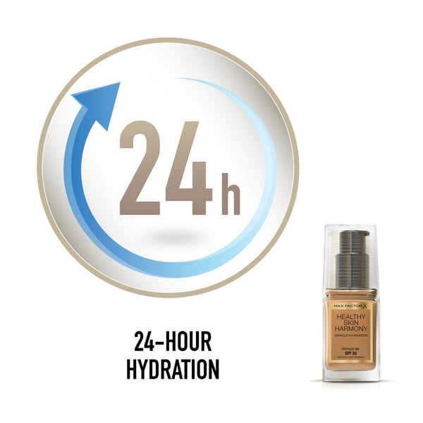 Miniatyrbillede 5 af 7: Max Factor Healthy Skin Harmony 30 ml Pumpeflaske Creme 80 Bronze