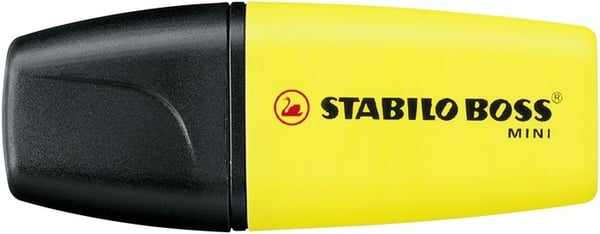 Miniatyrbillede 1 af 5: STABILO BOSS MINI speedmarker 1 stk Mejselspids Gul