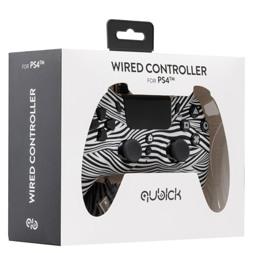 Qubick ACP40169 spelkonsoler Svart, Vit USB Spelplatta Analog / Digital PC, PlayStation 4, PlayStation 5