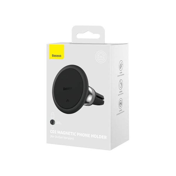 Miniatyrbillede 4 af 4: Baseus Magnetic C01 Passiv holder Mobiltelefon/Smartphone Sort
