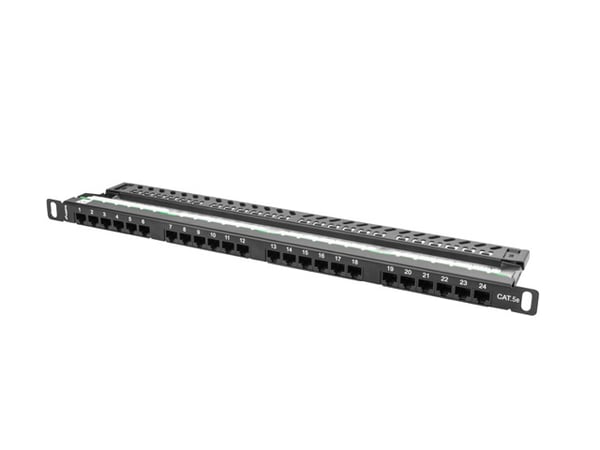 Miniatyrbild 2 av 5: Lanberg PPU5-0024-B patchpaneler 0.5U