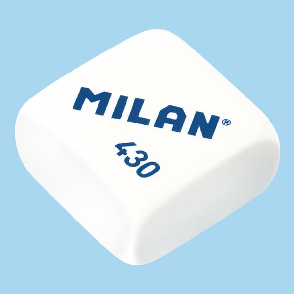 Milan CMM430 viskelæder Gummi Hvid