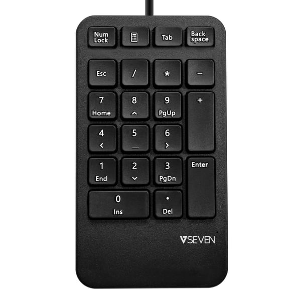 Miniatyrbild 1 av 3: V7 KP400-1E numeriskt tangentbord Universal USB Svart