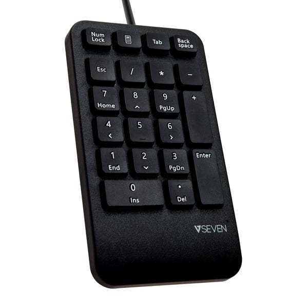 Miniatyrbild 2 av 3: V7 KP400-1E numeriskt tangentbord Universal USB Svart