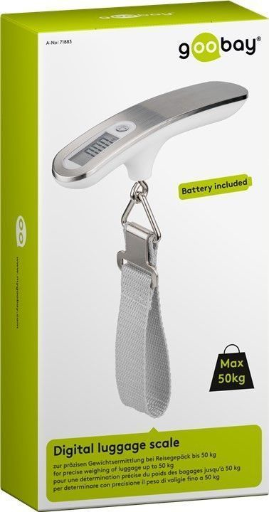 Goobay 71883 matkalaukkuvaaka 40 kg Elektroninen