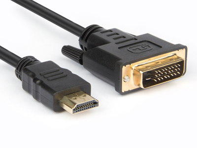 Hamlet XVCHDM-DV18 videokaapeli-adapteri 1,8 m HDMI-tyyppi A (vakio) DVI-D Musta