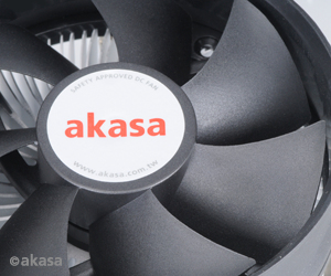 Miniatyrbillede 2 af 4: Akasa AK-CCE-7105EP Computerkølesystem Processor Køler 9,2 cm Sort, Sølv