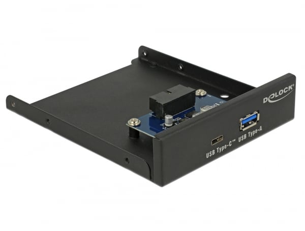 DeLOCK 63962 drive bay-paneler 8,89 cm (3.5") I / O-portarspanel Svart DeLOCK 63962 drive bay-paneler 8,89 cm (3.5") I / O-portarspanel Svart