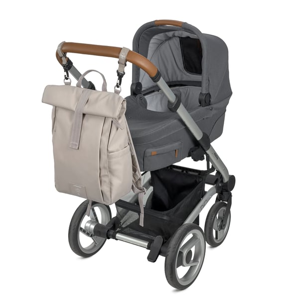 Lässig 1103038237 bletaske Rygsæk Gråbrun Polyester, Polyurethan