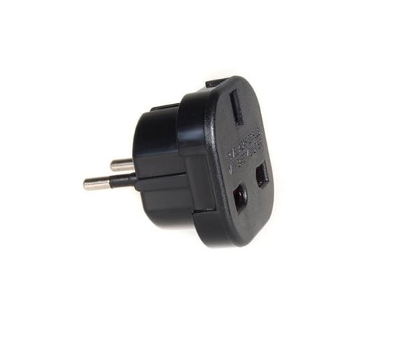 Miniatyrbild 3 av 4: Maclean MCE72 reseadaptrar Typ C (Europlug) Typ G (UK) Svart