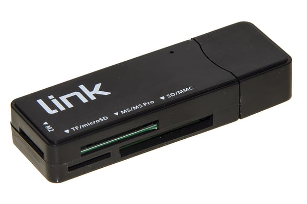 Pikkukuva 1 / 3: Link Accessori LKCCH04 kortinlukija USB 3.2 Gen 1 (3.1 Gen 1) Type-A Musta
