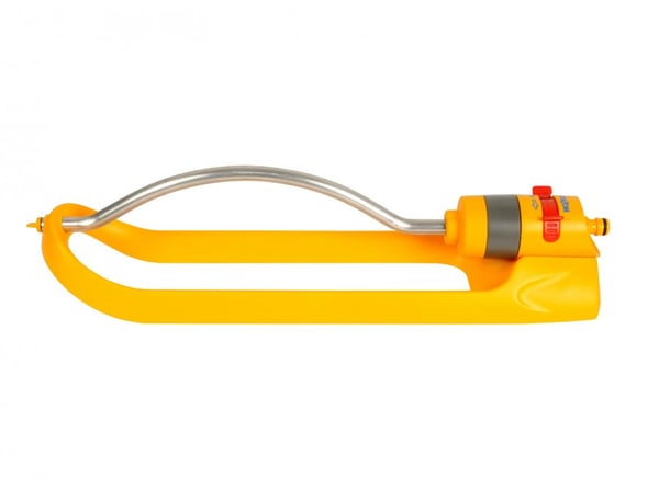 Hozelock 2975 vandsprinkler Oscillerende vandsprinkler Polyvinylchlorid (PVC) Sølv, Gul