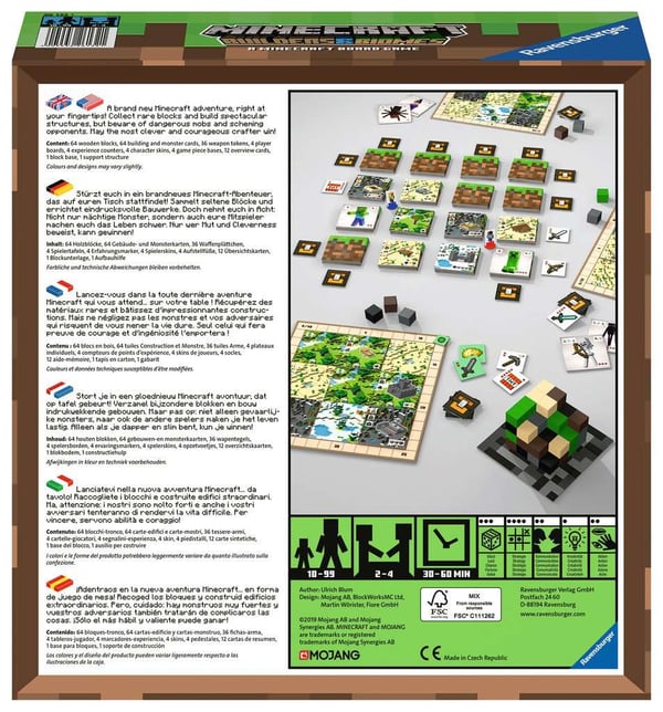 Miniatyrbillede 6 af 6: Ravensburger Minecraft Builders & Biomes Brætspil Flisebaseret