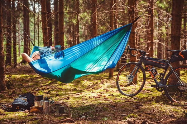 AMAZONAS Adventure Hammock Roikkuva riippumatto 1 henkilö(t) Nailon, Repeytymisen kestävä ripstop Sininen, Mintunvärinen