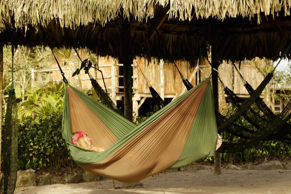 Miniatyrbillede 6 af 9: AMAZONAS Adventure Hammock Hængende hængekøje 1 person(er) Nylon, Ripstop Brun, Grøn