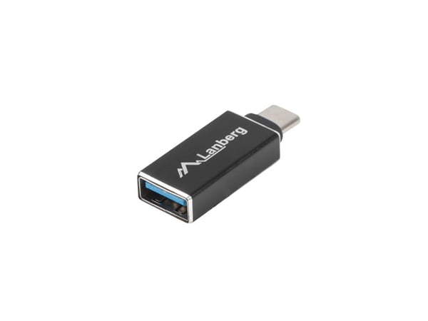 Lanberg AD-UC-UA-02 kaapelin sukupuolenvaihtaja USB 3.0 Type C USB 3.0 Type A Musta
