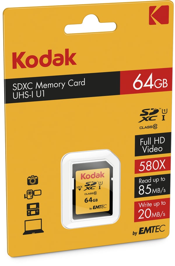 Miniatyrbillede 2 af 2: Emtec EKMSD64GXC10K hukommelseskort 64 GB SDXC UHS-I Klasse 10