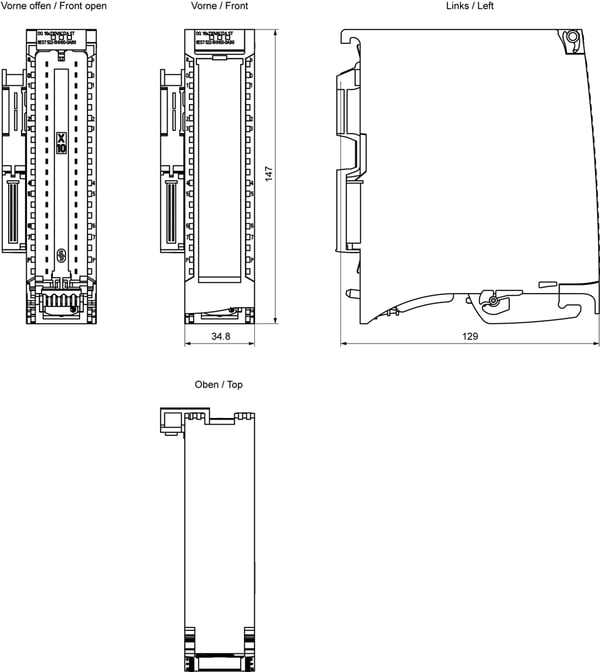 Siemens 6ES7522-5HH00-0AB0 programmerbar logic controller (PLC) modul
