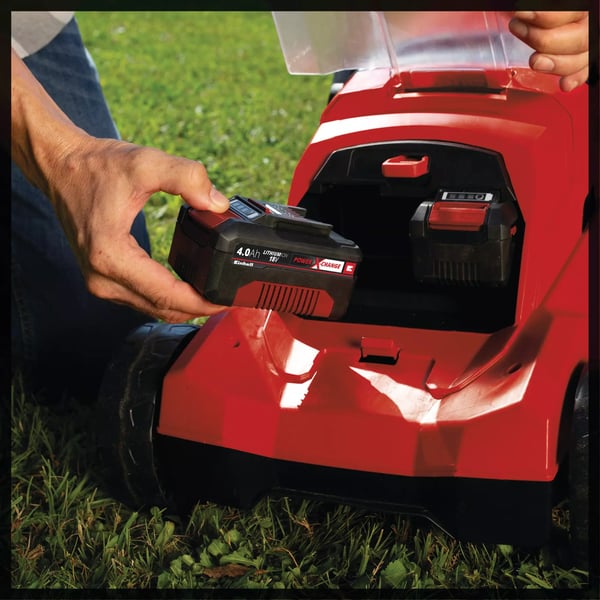 Einhell GE-CM 36/37 Li-Solo Skubbe plæneklipper Batteri Sort, Rød