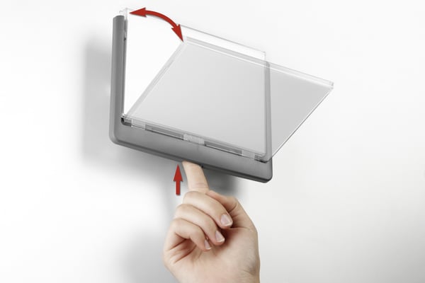 Miniatyrbillede 5 af 17: Durable 486737 skilteholder & informationsstativ A4 Plast Grafit