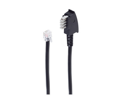 shiverpeaks BS70166 telefonkabel 6 m Sort