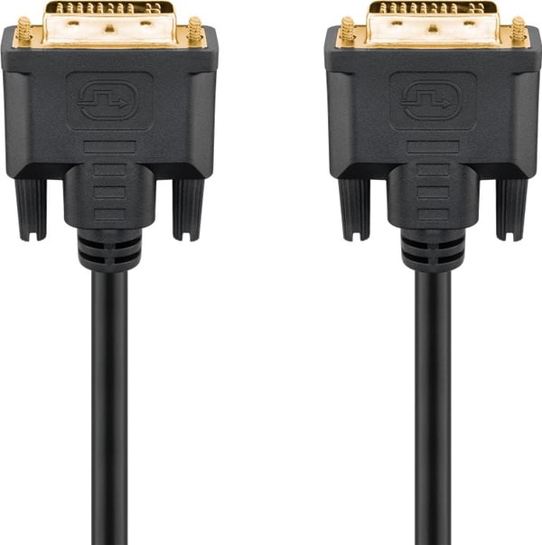 Goobay 69203 DVI kabel 2 m DVI-I Sort