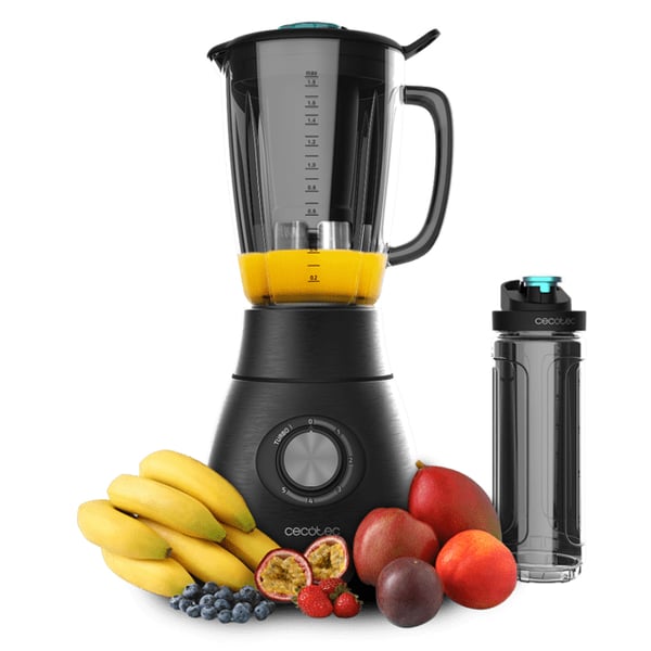 Miniatyrbild 1 av 12: Cecotec Power Black Titanium 1800 Go 1,8 l Bänkmixer 1800 W Svart