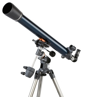 Celestron Astromaster 70EQ Refraktor 165x Sort