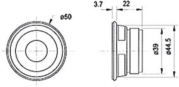 Miniatyrbillede 2 af 2: Visaton VS-FRWS5/4