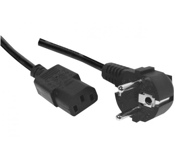 Virtajohto, kulmikas Schuko-pistoke kylmälaiteliittimeen, musta, 1,8 m virtajohto Saksaan, Ranskaan, Belgiaan jne. Virtajohto, kulmikas Schuko-pistoke kylmälaiteliittimeen, musta, 1,8 m virtajohto Saksaan, Ranskaan, Belgiaan jne.