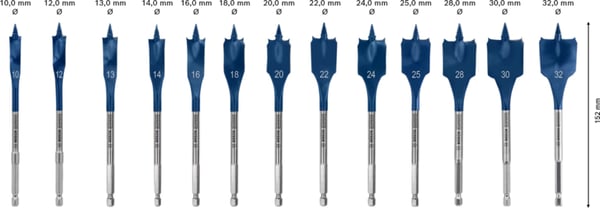 Bosch 2 608 900 336 borehoved Spade borehoved 13 stk