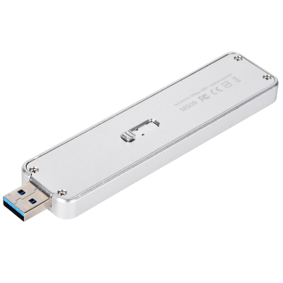 Miniatyrbild 8 av 12: Silverstone MS09 SSD-inkapsling Silver M.2