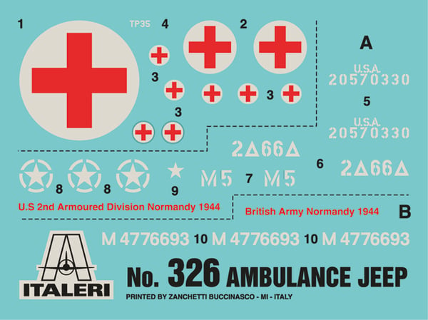 Miniatyrbild 7 av 7: Italeri Ambulance Jeep Engineering vehicle model Monteringssats 1:35