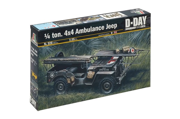 Italeri Ambulance Jeep Engineering vehicle model Monteringssats 1:35