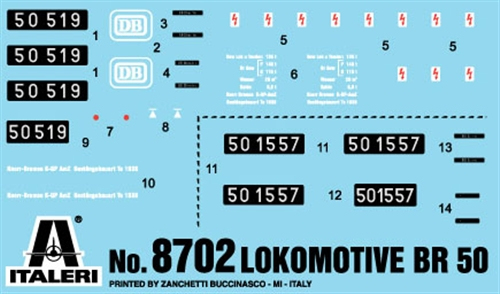 Miniatyrbillede 4 af 5: Italeri Lokomotive BR50 Togmodel HO (1:87)